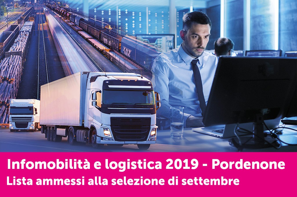 Qui l’elenco degli ammessi alle selezioni di settembre del corso “Infomobilità e logistica” di Pordenone